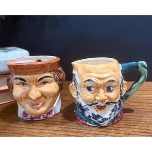 Rare Made in Occupied Japan Toby Jug Pair – E.W. Marked